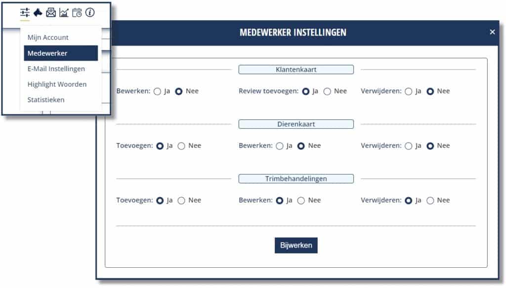 Trimsalon KISs CRM - Medewerker / Stagiaire Opties